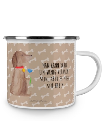 Mr. & Mrs. Panda Tasse Camping Hund Blume mit Spruch in Hundeglück