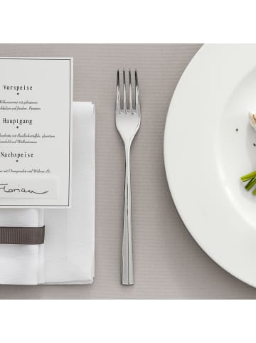 Villeroy & Boch 6er Set Tafelgabel Piemont 206 mm in silber