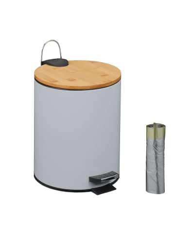 relaxdays Kosmetikeimer in Grau - 5 Liter