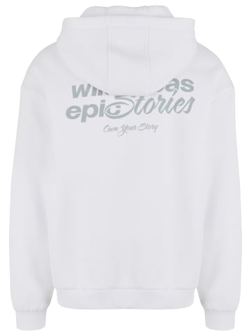 Mister Tee Mister Tee Wild Stories Fluffy Hoody in white