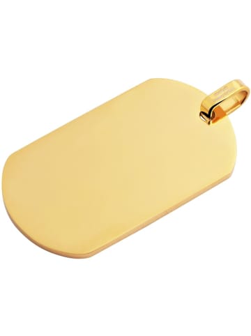 Adeliás Unisex Anhänger – Gravuranhänger aus Edelstahl in gold