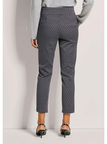 MADELEINE Bequeme Schlupfhose in gerader Form in steingrau / schwarz