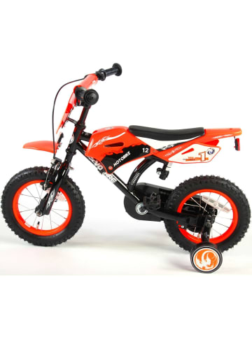 Volare Kinderfahrrad Motorrad für Jungen Fahrrad 12 Zoll Kinderrad in Orange 3 Jahre