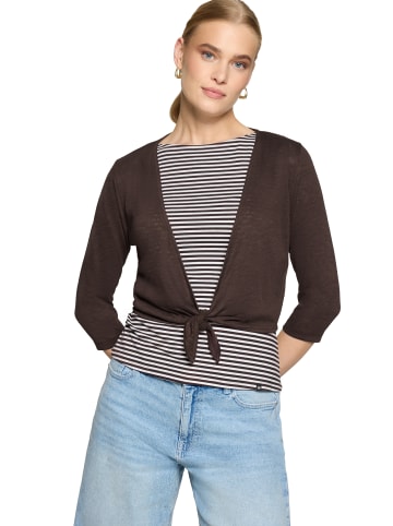 Zero  Bolero-Jacke mit 3/4 Arm in Chocolate Plum