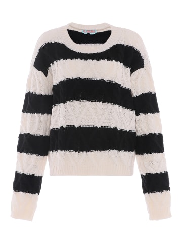 Libbi Damen Sweater in WOLLWEISS SCHWARZ