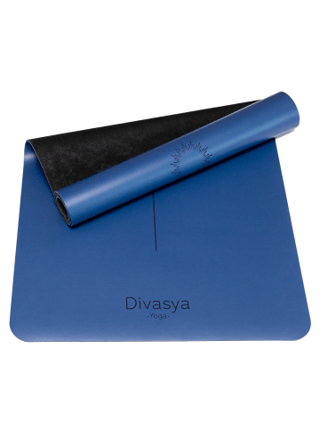 Divasya Yogamatte Professional Grip in Dunkelblau - 185 x 68 x 0,45cm