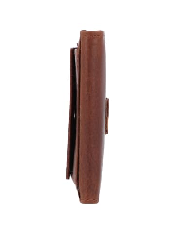 Greenburry Vintage Geldbörse RFID Schutz Leder 7 cm cognac