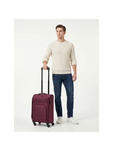 Smartbox Edition 04 4 Rollen Kabinentrolley 55 cm mit Dehnfalte in burgundy