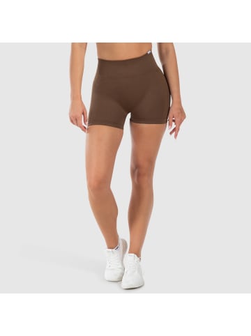 SMILODOX Shorts Kalea Seamless Scrunch in Braun