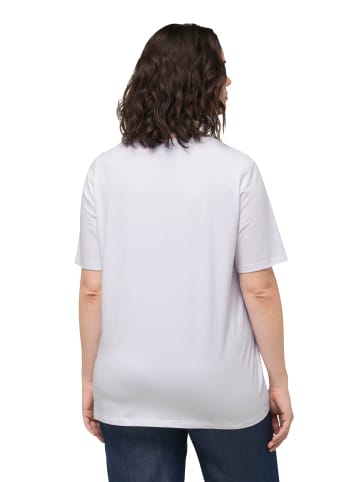 Ulla Popken Shirt in schneeweiß