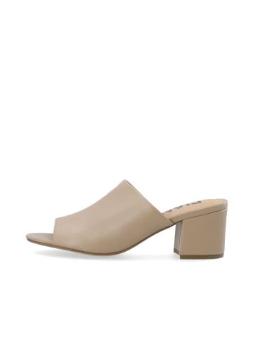 Bianco Mules in Nougat