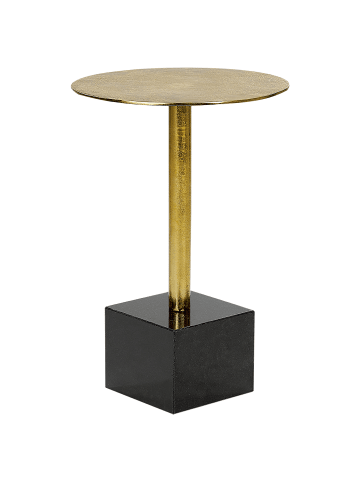 Beliani Beistelltisch COLIBRI in Gold/Schwarz - (W) 30 x (H) 54 x (L) 30 cm