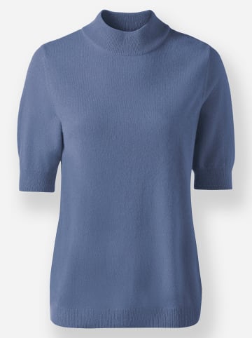 WITT WEIDEN Kaschmir-Pullover in blau-meliert