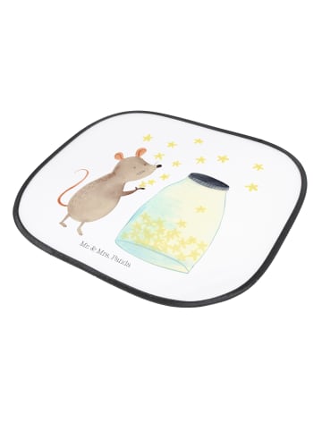 Mr. & Mrs. Panda Auto Sonnenblende Maus Sterne ohne Spruch in Weiß