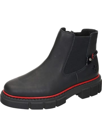 rieker Freizeit Stiefeletten in schwarz/schwarz