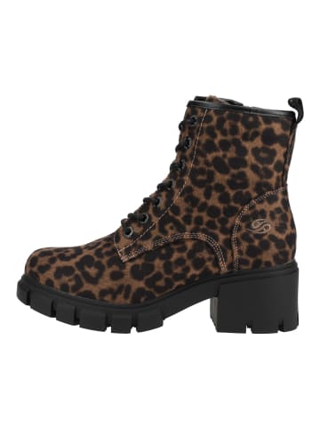 DOCKERS Stiefelette in Schwarz/Braun