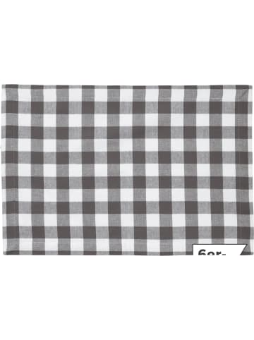 REDBEST Baumwolle Tischset 6er-Pack Nashville in grau