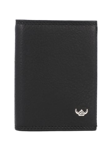 Golden Head Polo Kreditkartenetui Leder 7 cm in schwarz