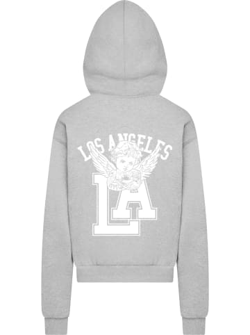 Mister Tee Mister Tee LA Wings Heavy Cotton Box Hoody in grey