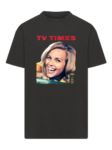 F4NT4STIC Oversize T-Shirt TV Times Honor Blackman 1964 Cover in schwarz
