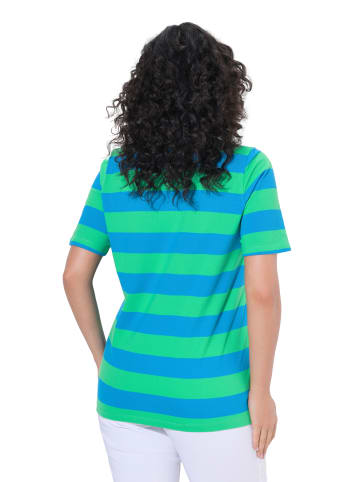 Ulla Popken Poloshirt in grasgrün