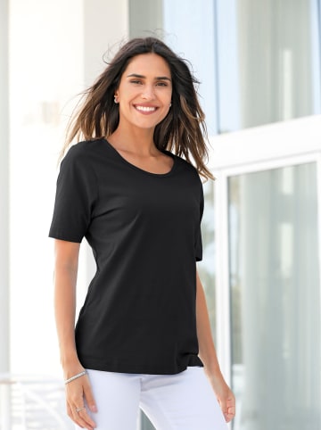 Sieh an! Kurzarmshirt in schwarz