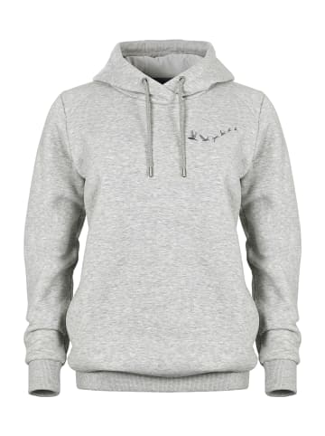 elkline Basic Kapuzen Hoodie Run Free in greymelange