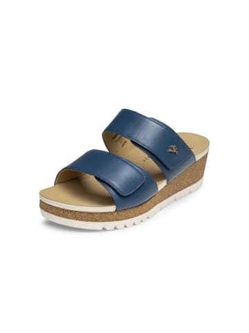 VITAFORM Softnappaleder Pantoletten in jeansblau