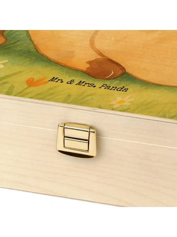 Mr. & Mrs. Panda Teebox Hund Marienkäfer Design mit Spruch in Weiß