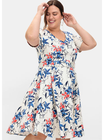 sheego Cocktailkleid in champagner-gemustert