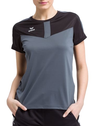 erima Damen Squad T-Shirt in schwarz/slate grey