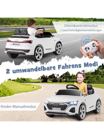 COSTWAY Kinder Elektroauto Audi SQ8 in Weiß