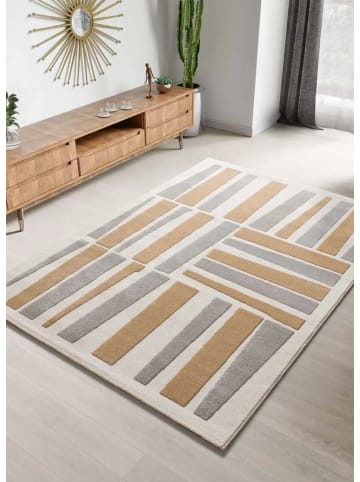 Atticgo Kurzflor-Teppich FLORA in silber