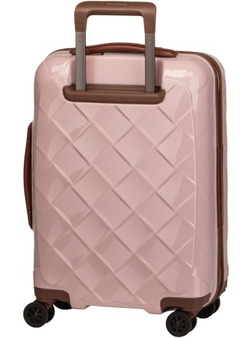 Stratic Koffer & Trolley Leather & More Trolley S Front Pocket in Rose