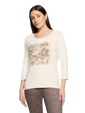 Betty Barclay Basic Shirt mit Placement in Beige/Taupe