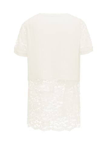 Sidona Damen Strickpullover in Wollweiss