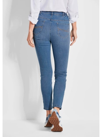GOLDNER 7/8-Jeanshose Slim Fit Jeans BELLA  mit Dehnbund in hellblau