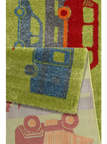 Sigikid Teppich "Traffic" in Grün/Grau/Blau/Orange