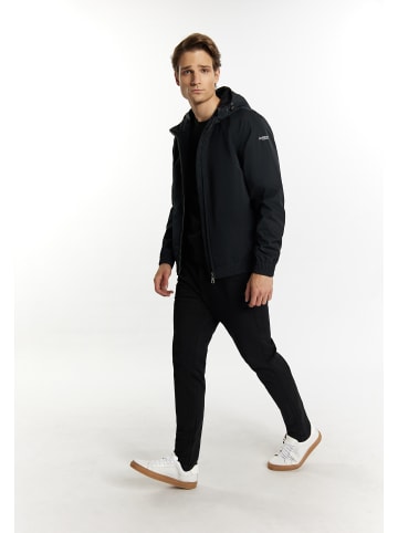 DreiMaster Maritim Herren Regenjacke Aus Recycelten Materialien in Schwarz