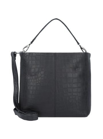 Cowboysbag Fairford Schultertasche Leder 41 cm in croco black