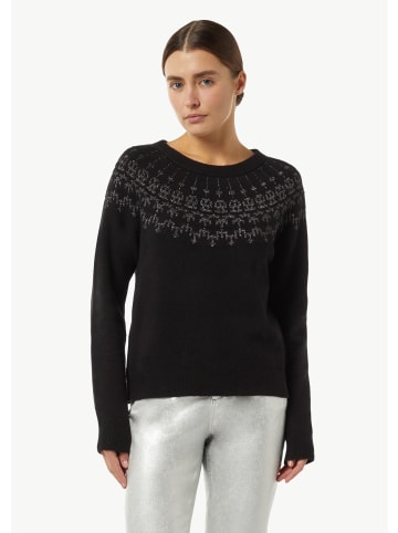 comma Strickpullover langarm in Schwarz