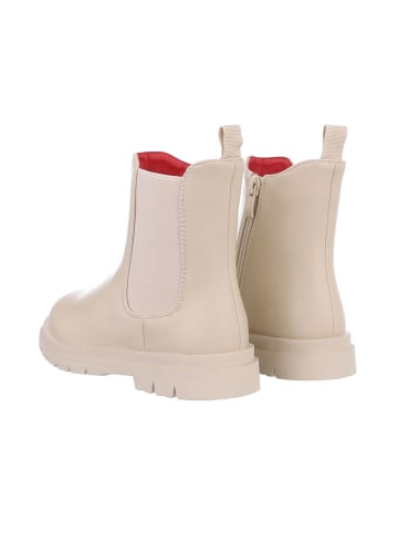 Ital-Design Stiefelette in Beige