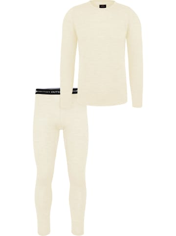 Normani Outdoor Sports Herren Merino Unterwäsche-Set Melbourne/Sydney in Wollweiß