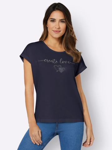 Sieh an! Rundhals-Shirt in marine