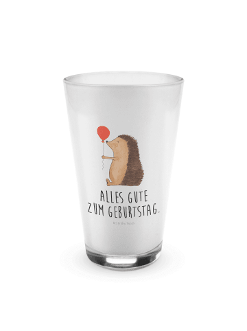 Mr. & Mrs. Panda Glasbecher Igel Luftballon mit Spruch in Transparent