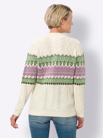 Sieh an! Stehkragen-Pullover in champagner-orchidee