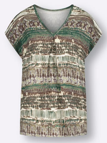 WITT WEIDEN Bluse in schilf-schoko-bedruckt