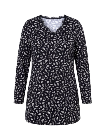 Ulla Popken Longshirt in schwarz