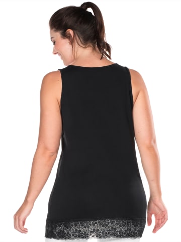 sheego Tanktop in schwarz