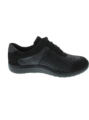 WALDLÄUFER M-Ira sportlicher Schnürer Schwarz